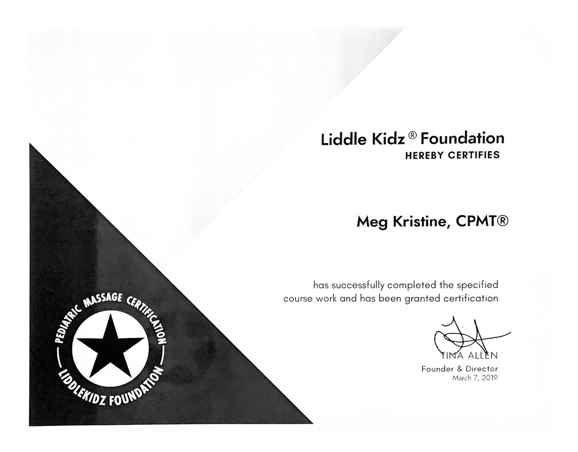 Pediatric Massage &amp; Touch Therapy